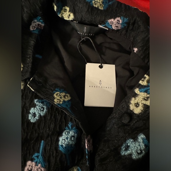 LARA RUFFLE MINI DRESS BOUQUET Sz L - Picture 9 of 9